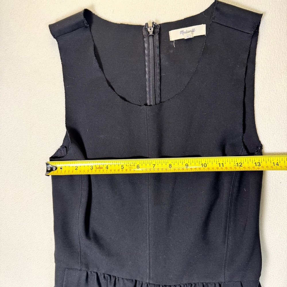 Madewell Silhouette Sleeveless Dress in Black Women's Size S - Picture 7 of 10